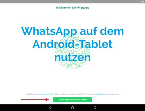 WhatsApp auf einem Android-Tablet benutzen